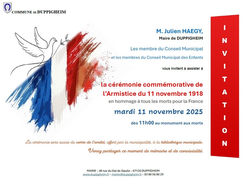 CEREMONIE DU 11 NOVEMBRE