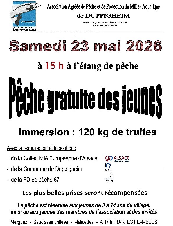 PECHE GRATUITE DES JEUNES