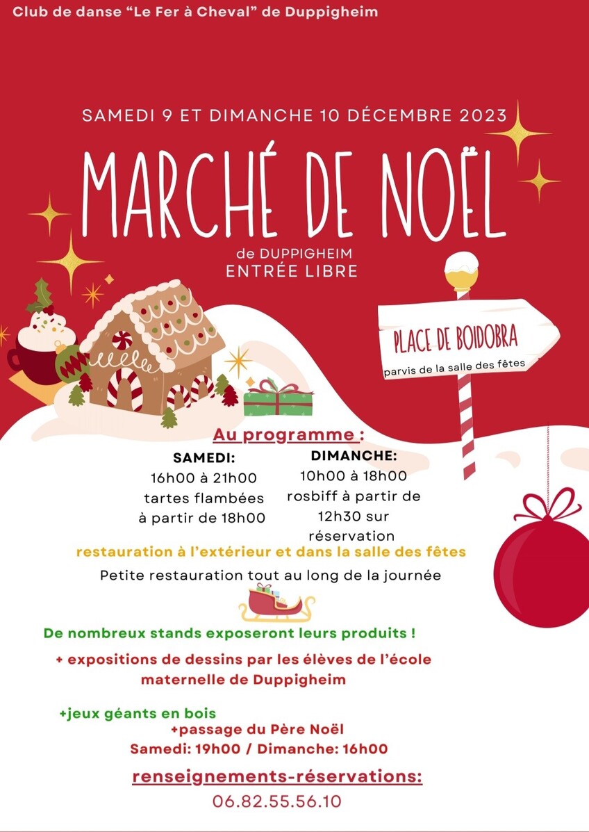 NOEL A DUPPIGHEIM : LE MARCHE DE NOEL - 9 ET 10.12