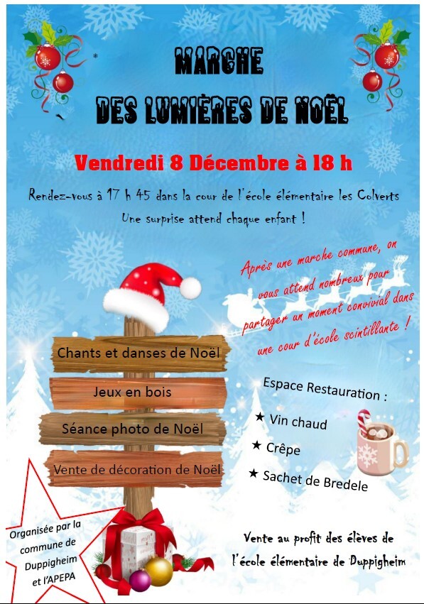 NOEL A DUPPIGHEIM : LA MARCHE DES LUMIERES - 8.12