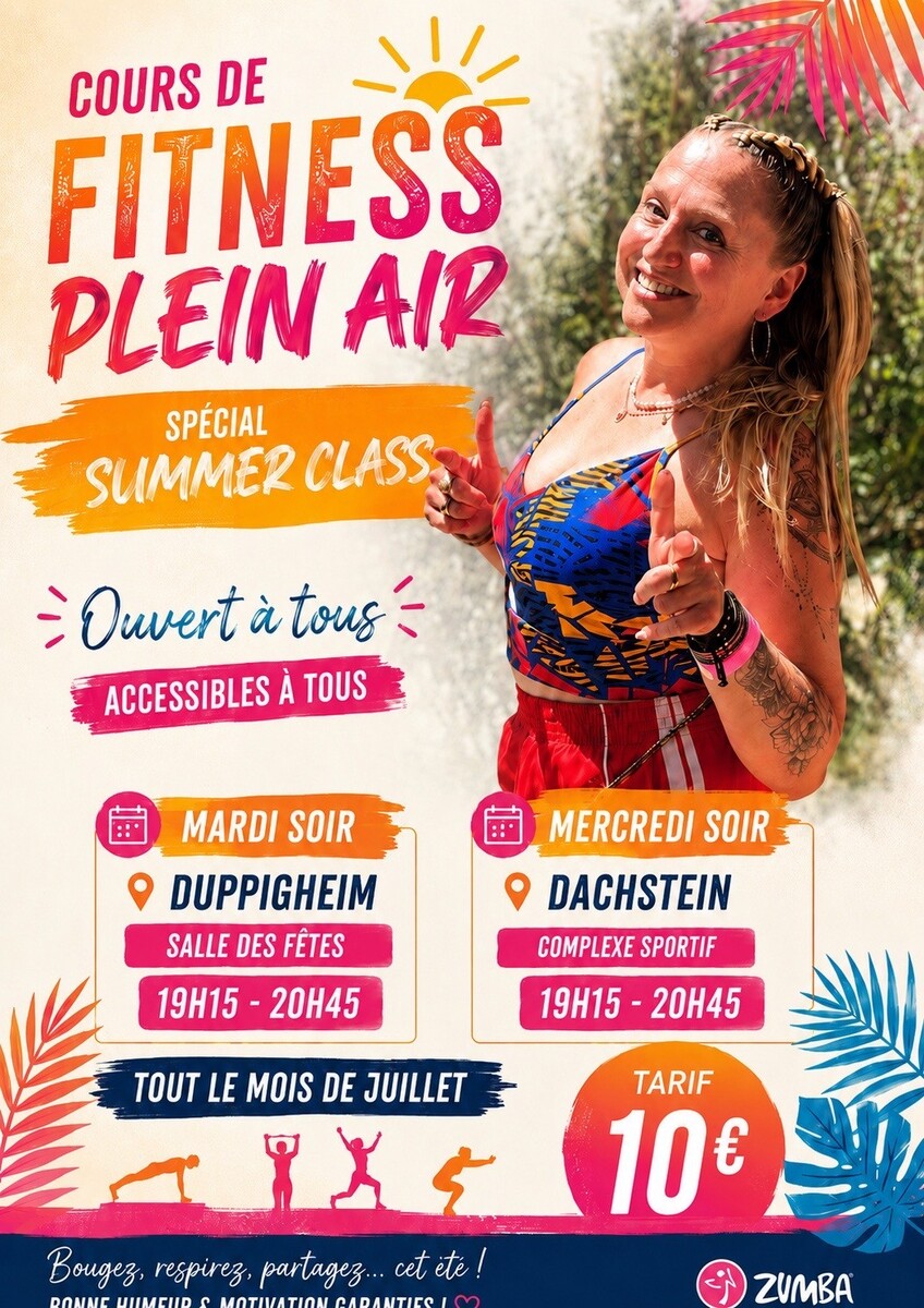 COURS DE FITNESS PLEIN AIR