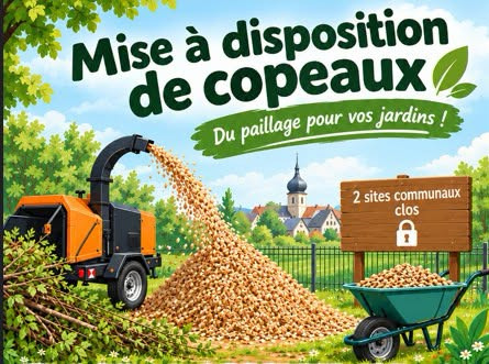  MISE A DISPOSITION DE COPEAUX
